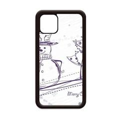 Imagem de Boneco de neve de Natal com desenho de árvore de floco de neve para iPhone 12 Pro Max capa para Apple Mini Mobile Case