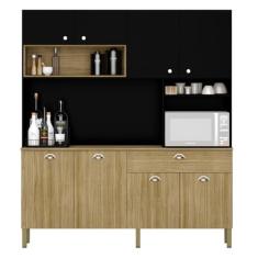 Imagem de Armário de Cozinha com 6 Portas Istambul Freijó Nero