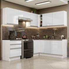 Imagem de Cozinha Completa De Canto 100% Mdf Madesa Acordes 409001 Armário E Bal