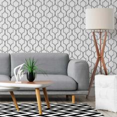 Imagem de Papel de Parede Adesivo Geométrico  e  N05267 Rolo de 0,58x3,00m