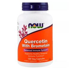 Imagem de Quercetin Quercetina With Bromelain (120 Vcaps) Now Foods