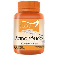 Imagem de Ácido Fólico (B9) 60Cps 250Mg (1 Ao Dia) Duom