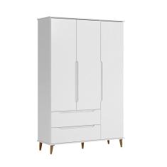 Imagem de Guarda Roupa Infantil Lunna 100% Mdf Estilo Retrô Branca