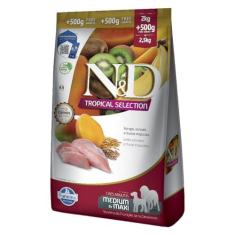 Imagem de Ração N&D Tropical Selection Para Cães Adultos Medium/Maxi Frango Leve 2,5kg e Pague 2kg