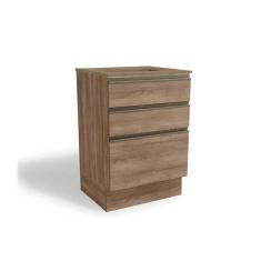 Imagem de Balcão De Cozinha Maxxi G743 p/ Cooktop 60cm Nogal/nogal - Kappesberg