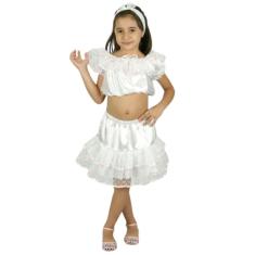Imagem de Fantasia Completa Baianinha Infantil Com Acessórios e Saia de Babados Baiana Carnaval Menina Festa Carmem Miranda