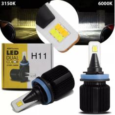 Imagem de Kit Lampada Ultra Led Shocklight H11 Dual Color 3150K 6000K