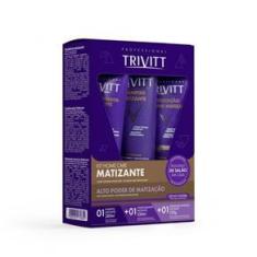 Imagem de Itallian Hairtech Trivitt Kit Home Care Matizante (shampoo + Hidratante + Condicionador)