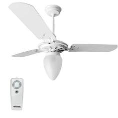 Imagem de Ventilador De Teto Com Controle Remoto Rico 150W E 180W Branco Pás Bra