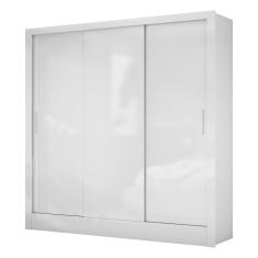 Imagem de Guarda Roupa Dubai Com 3 Portas De Correr 3 Gavetas Carioca Branco
