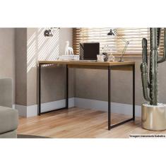 Imagem de Mesa Secretaria Escritorio Industrial Li002 Freijo Preto Kappesberg