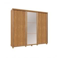 Imagem de Guarda Roupa Berlin C-espelho 100% Mdf Porta De Correr Fênix cinamomo