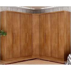Imagem de Guarda-roupa Em Mdf Com 9 Portas E 6 Gavetas Cumaru
