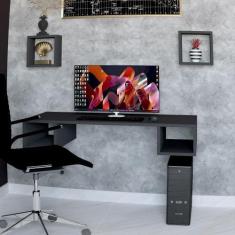 Imagem de Mesa Suspensa Fechada Computador  Trabalho Home Office Mdf - Signmaq