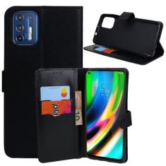 Imagem de Capa Carteira + Capa Emborrachada Moto G9 Plus Xt2087 6.8 - Cell In Po