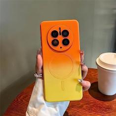 Imagem de Capa de silicone para HUAWEI Mate 50 Pro Capa de telefone magnética para HUAWEI Mate 40 30 Pro Protetor de gradiente macio, 01, para Mate 30
