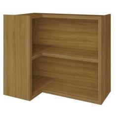 Imagem de Armário Aéreo Para Cozinha De Canto Com Prateleira Imperatriz Freijó -