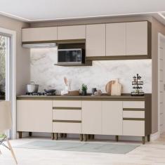 Imagem de Cozinha Completa 6 Peças 100% Mdf Com Tampo Para Cooktop Connect - Hen