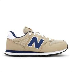 Imagem de TENIS NEW BALANCE 500V2 MASCULINO INCENSE/NAVY, Calçados Masculinos, BEGE/MARINHO, 41