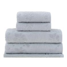 Imagem de Jogo de Banho Gigante Lollipop Buddemeyer Cinza 5pçs (2Toalhas de Banho + 2Toalhas de Rosto e 1Piso)