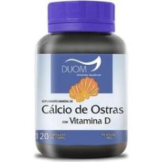 Imagem de Cálcio De Ostras Com Vit D 120Cps 750Mg Duom