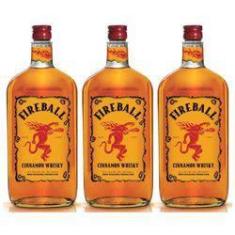 Imagem de Whisky Licor Fireball 750ml Canela 03 Unidades