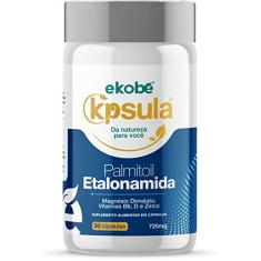 Imagem de Ekobé Etalonamida Palmitoil Magnésio Vitamina D Zinco Polivitamínico E Poliminerais (30 Caps) - Linha K'Psula