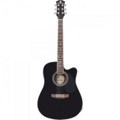 Imagem de Violão Harmonics GE30 Eletroacústico Aço Folk Preto