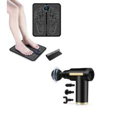 Imagem de Kit Massagem Tapete Pulso Elétrico Pés E Massageador 4x1 Costas - ELET