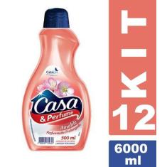 Imagem de Kit 12 Desinfetante Amable Casa E Perfume 6000ml Uso Geral - Casakm