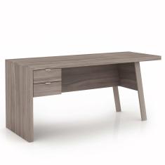 Imagem de Mesa Para Escritório 2 Gavetas Me4122 Tecno Mobili Carvalho/Fendi