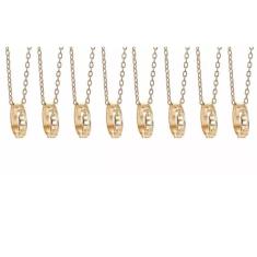 Imagem de Colares Amigas Best Friends Folheado Ouro 18K - 8 Pçs