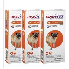 Imagem de Bravecto Antipulgas E Carrapatos Para Cães De 4,5 A 10kg 3un