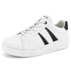 Imagem de Tênis Casual Feminino Branco Preto Ramarim 2391222-0002