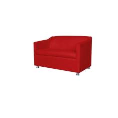 Imagem de Namoradeira Tilla Suede Vermelho - Montanaris Decor