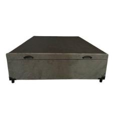 Imagem de Cama Box Baú Casal Blindado Suede Cinza - Imperium Do Sono