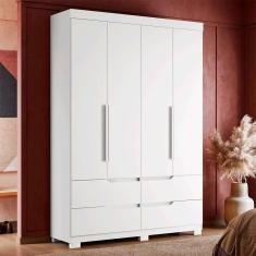 Imagem de guarda-roupa solteiro doble 4 pt 4 gv branco