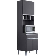 Imagem de Paneleiro Duplo Adriana 4 Portas Cinza Casa Chick