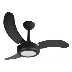 Imagem de Ventilador Teto Sala Moderno Silencioso Potente Preto 127V - Poliluz