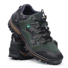 Imagem de Tenis Coturno Adventure Camuflado Trekking Trilha - RM, Verde camuflad