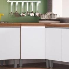 Imagem de Balcão de Canto para Cozinha 1 Porta Athena Freijó/branco
