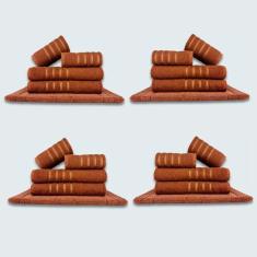 Imagem de Jogo De Toalhas 20 Pçs Coleção Dubai 100% Algodão Marrom