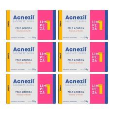 Imagem de Kit c/6 und Acnezil Sabonete em Barra 70g Pele Acneica