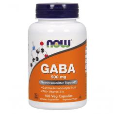Imagem de Gaba, 500mg, 100 Cápsulas, Now