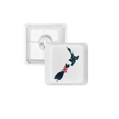 Imagem de The Flag Island Country Map Nova Zelândia teclado mecânico PBT Gaming Upgrade Kit