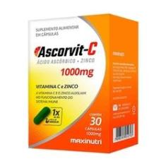 Imagem de AscorVit C 1000mg Vitamina C e Zinco 30 Capsulas Loja Maxinutri