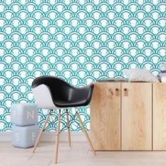 Imagem de Papel De Parede Adesivo Arcos Ondas N012100 Rolo 0,58X3M
