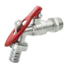 Imagem de Torneira Esfera Metálica 1/2’’ x 3/4’’ para Cadeado Thompson