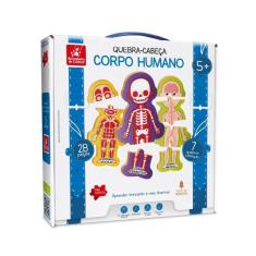 Imagem de Quebra-Cabeça Corpo Humano - 28 Peças - Brincadeira De Criança