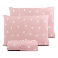 Imagem de Jogo De Lençol Casal 3 Peças Basic Estampado Percal Algodão - Lonhnhof